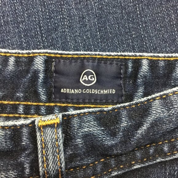 AG Adriano Goldschmied Graduate Tailored Leg Jeans Mens 31x34 Dark Wash - Picture 9 of 11